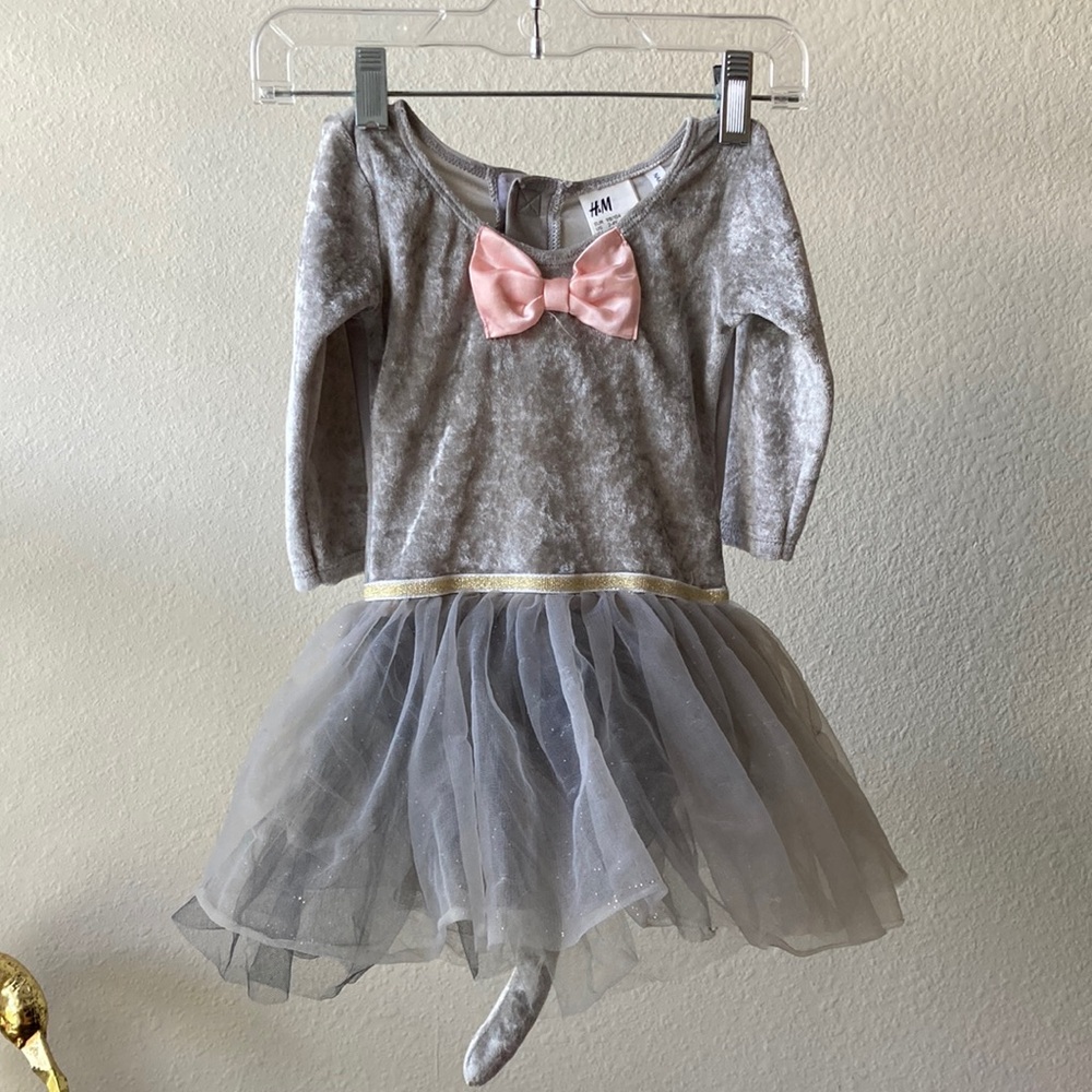 Girls Cat Princess Costume with removable tail